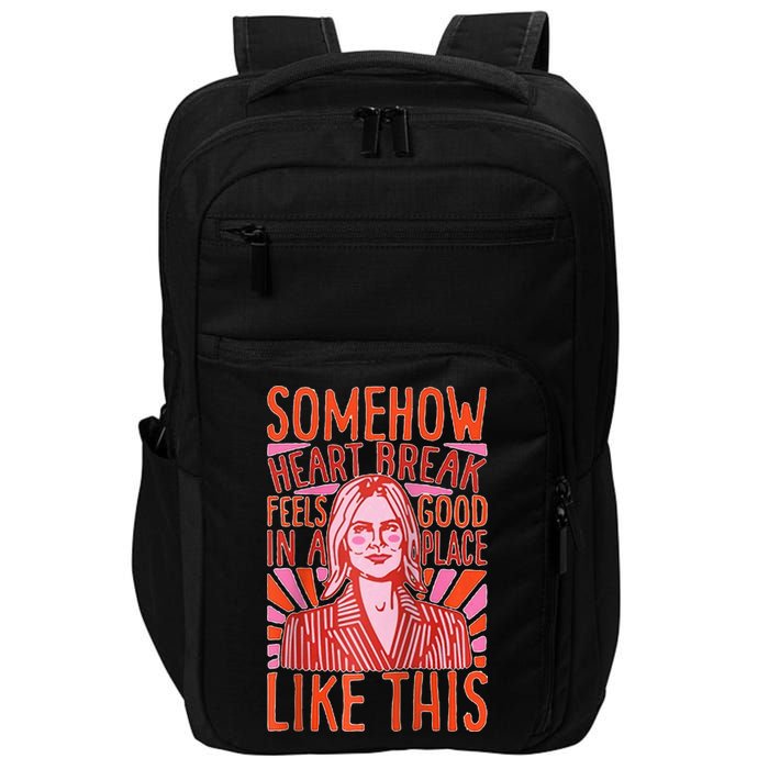 Somehow Heartbreak Feels Good In A Place Like This Raglan Baseball Impact Tech Backpack