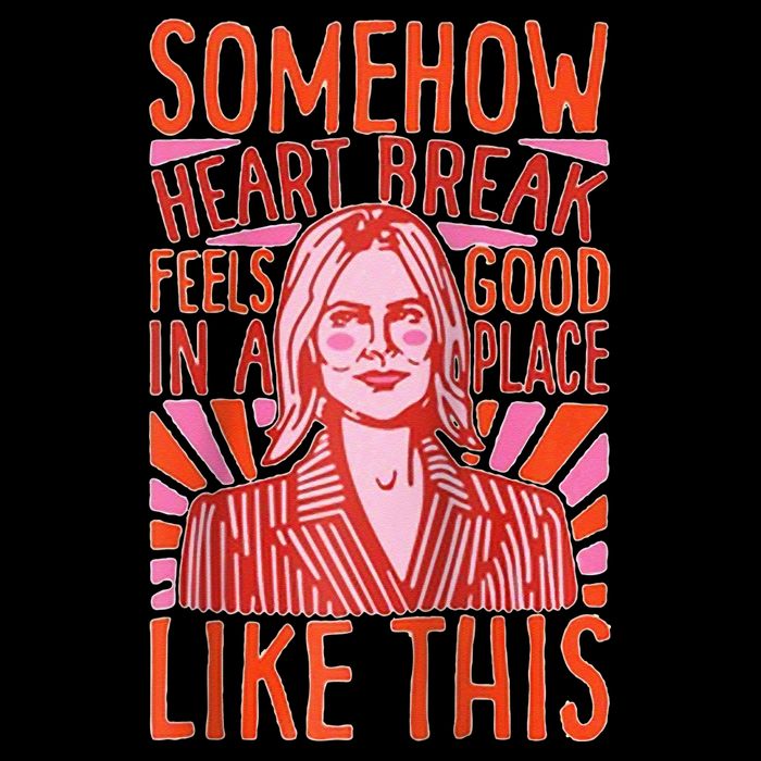 Somehow Heartbreak Feels Good In A Place Like This Raglan Baseball Poster