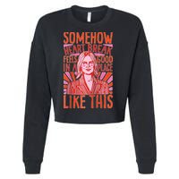 Somehow Heartbreak Feels Good In A Place Like This Raglan Baseball Cropped Pullover Crew
