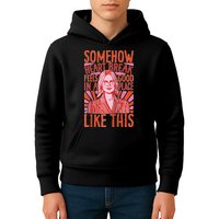 Somehow Heartbreak Feels Good In A Place Like This Raglan Baseball Kids Hoodie
