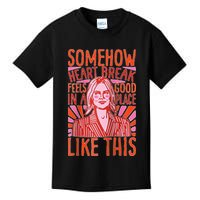 Somehow Heartbreak Feels Good In A Place Like This Raglan Baseball Kids T-Shirt