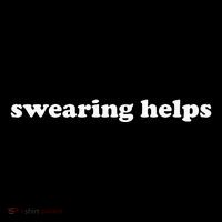 Swearing Helps Funny Curse Word Sarcastic Flatbill Hat
