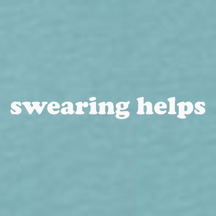 Swearing Helps Funny Curse Word Sarcastic Sueded Cloud Jersey T-Shirt