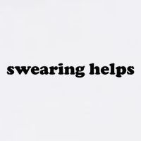 Swearing Helps Funny Curse Word Sarcastic Garment-Dyed Sweatshirt