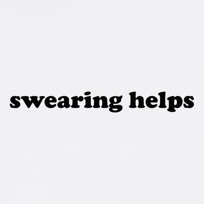 Swearing Helps Funny Curse Word Sarcastic Garment-Dyed Sweatshirt