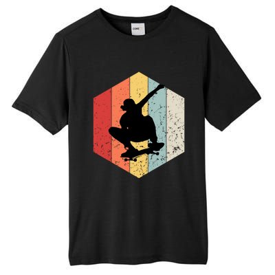 Skaters Having Fun Retro Sunset Skateboard Gift N Skaters Funny Gift Tall Fusion ChromaSoft Performance T-Shirt