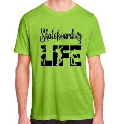 Skaters Having Fun Pro Skateboarding Life Gift For Teen Gift Adult ChromaSoft Performance T-Shirt