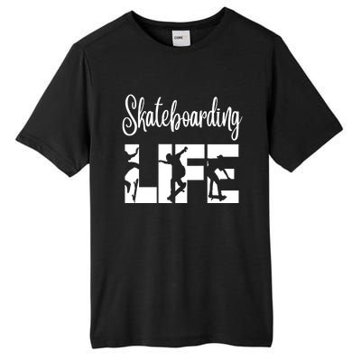 Skaters Having Fun Pro Skateboarding Life Gift For Teen Gift Tall Fusion ChromaSoft Performance T-Shirt