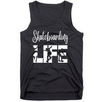 Skaters Having Fun Pro Skateboarding Life Gift For Teen Gift Tank Top