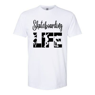 Skaters Having Fun Pro Skateboarding Life Gift For Teen Gift Softstyle CVC T-Shirt