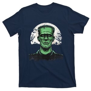 Scary Halloween Frankenstein Monster Face Munster T-Shirt