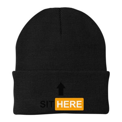 Sit Here Face Sitters Lifestyle Sexy Category Beanie