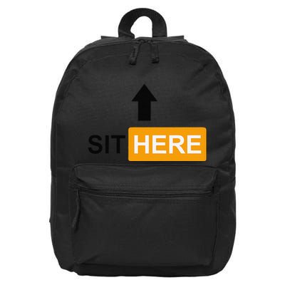 Sit Here Face Sitters Lifestyle Sexy Category 16 in Basic Backpack