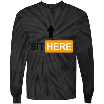 Sit Here Face Sitters Lifestyle Sexy Category Tie-Dye Long Sleeve Shirt