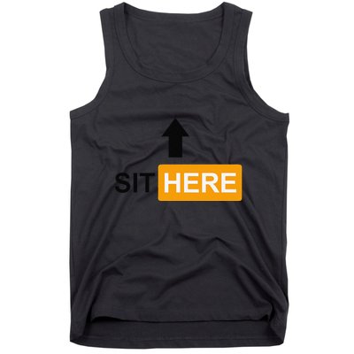Sit Here Face Sitters Lifestyle Sexy Category Tank Top