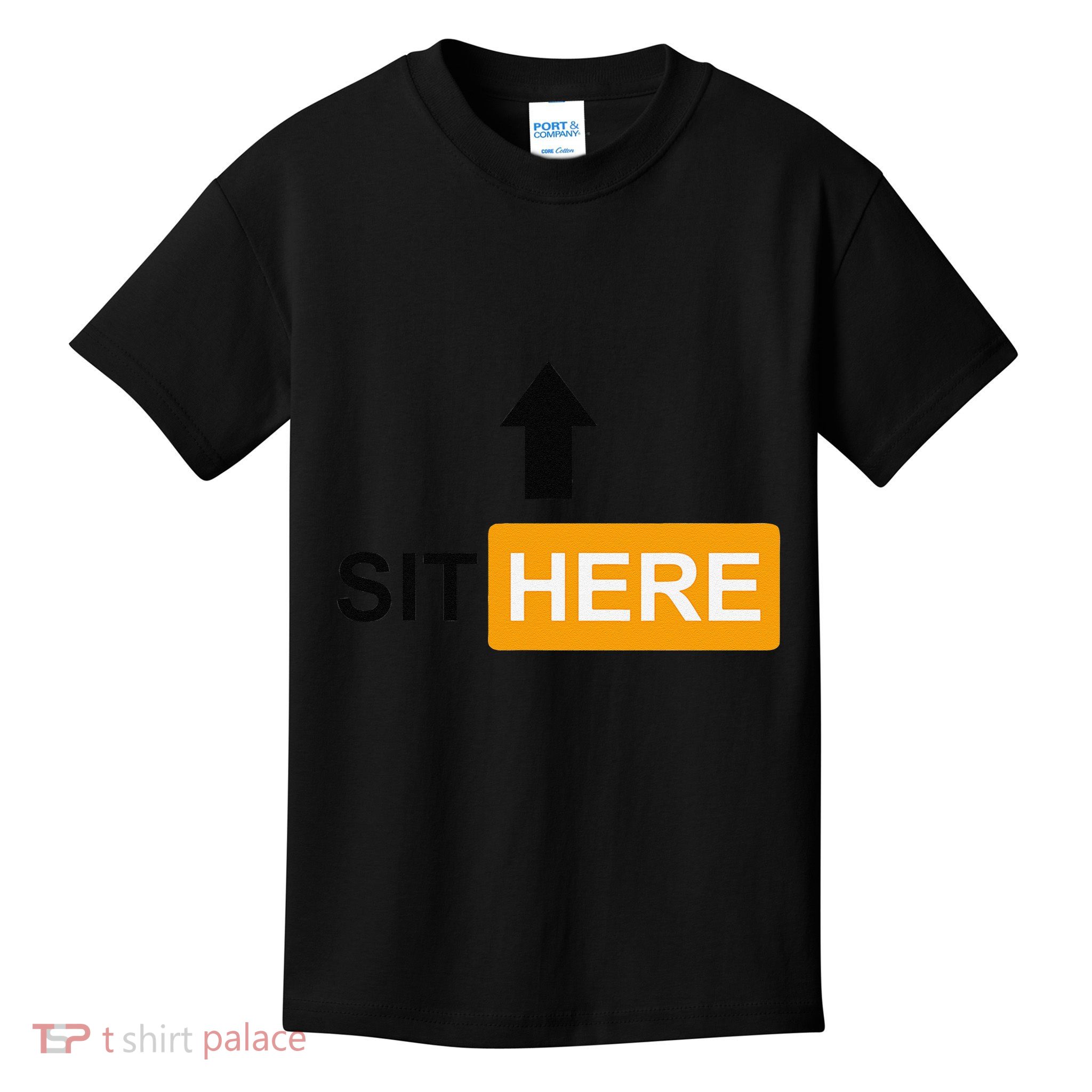 Sit Here Face Sitters Lifestyle Sexy Category Kids T-Shirt