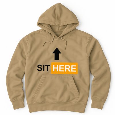 Sit Here Face Sitters Lifestyle Sexy Category Hoodie