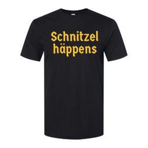 Schnitzel Happens Funny German Beer Oktoberfest Softstyle CVC T-Shirt