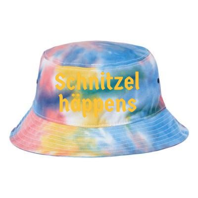 Schnitzel Happens Funny German Beer Oktoberfest Tie Dye Newport Bucket Hat