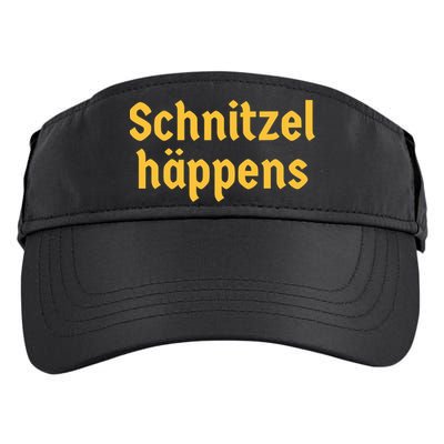 Schnitzel Happens Funny German Beer Oktoberfest Adult Drive Performance Visor