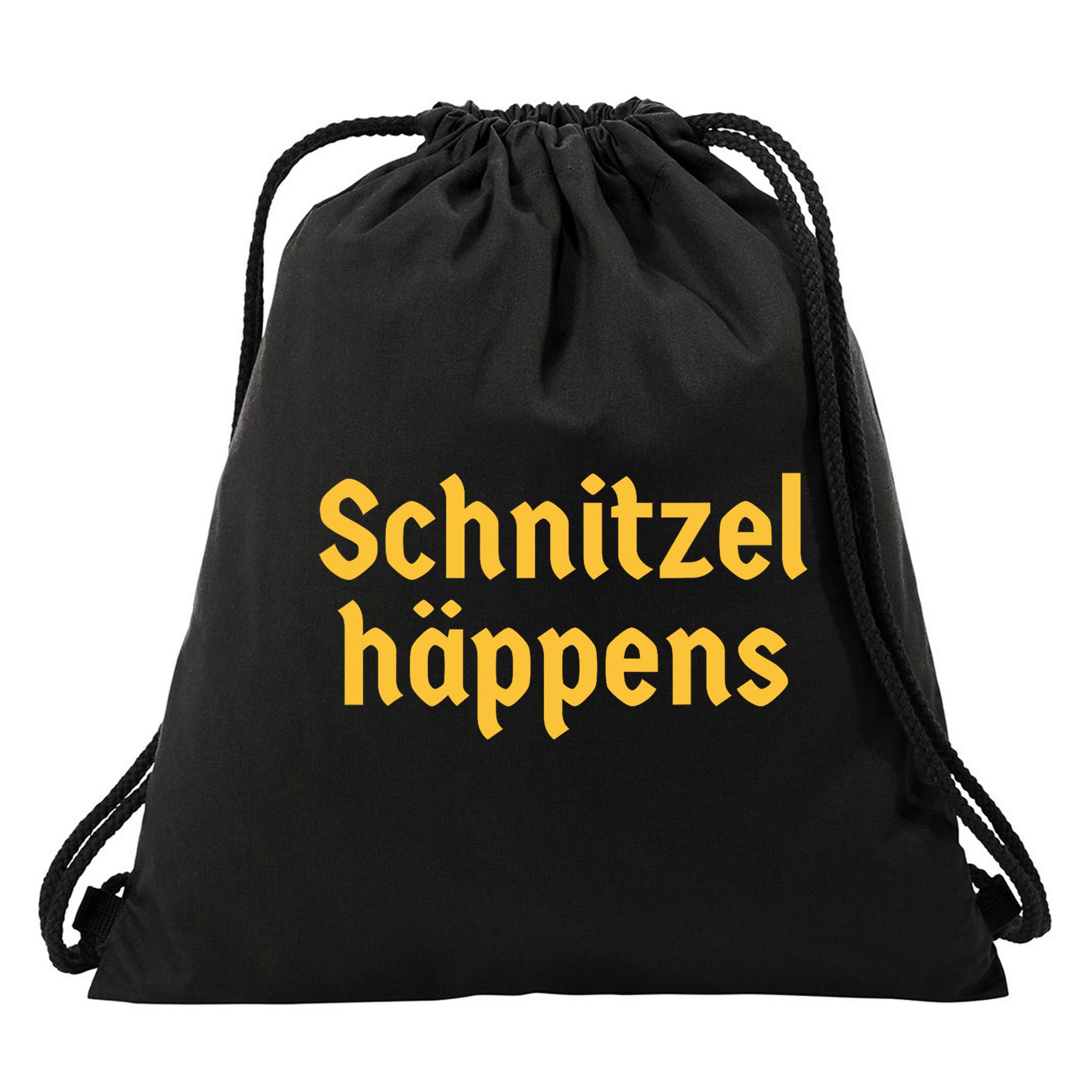 Schnitzel Happens Funny German Beer Oktoberfest Drawstring Bag