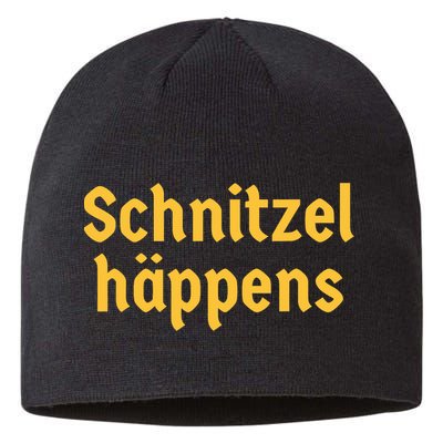 Schnitzel Happens Funny German Beer Oktoberfest Sustainable Beanie