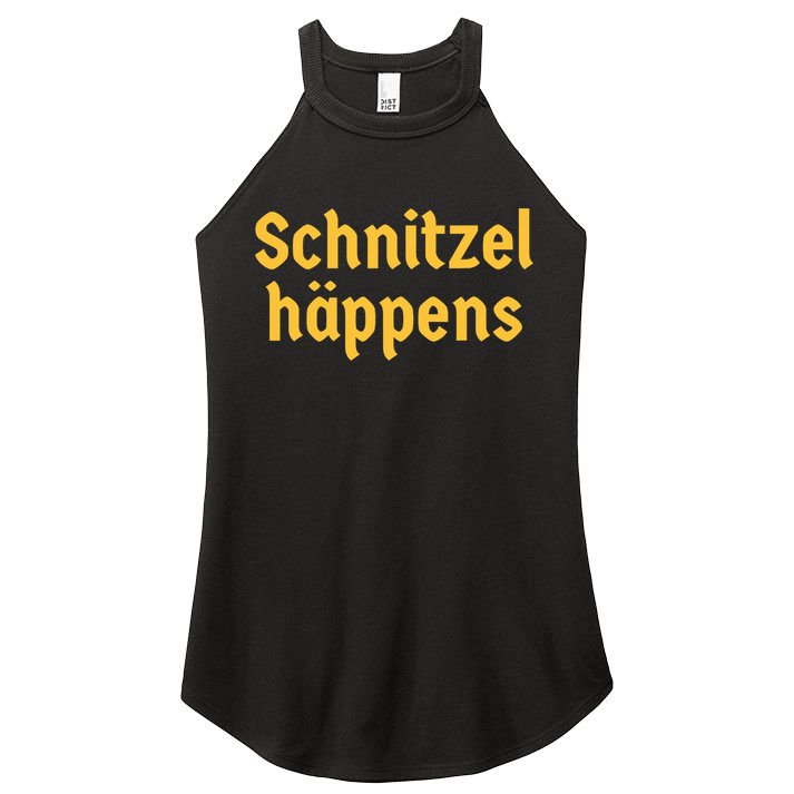 Schnitzel Happens Funny German Beer Oktoberfest Women's Perfect Tri Rocker Tank