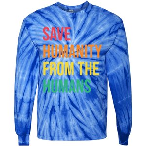 Save Huity From Hu Social Justice Kindness Equality Gift Tie-Dye Long Sleeve Shirt