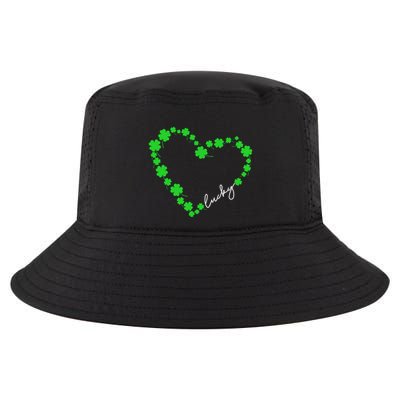 Shamrock Heart Four Leaf Clover Lucky St Patricks Day Cool Comfort Performance Bucket Hat