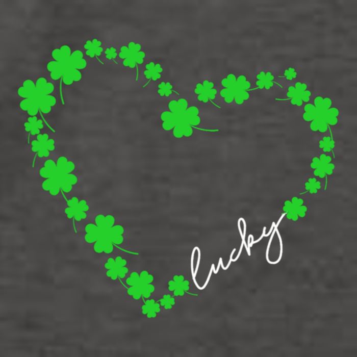 Shamrock Heart Four Leaf Clover Lucky St Patricks Day Vector Backpack