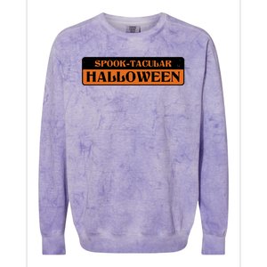 Spooktacular Halloween Festive Colorblast Crewneck Sweatshirt