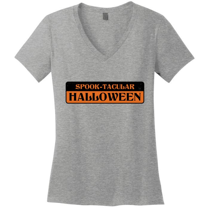 Spooktacular Halloween Festive Women's V-Neck T-Shirt