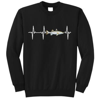 Snook Heartbeat For Saltwater Fish Fishing Lovers Sweatshirt