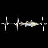 Snook Heartbeat For Saltwater Fish Fishing Lovers Backpack