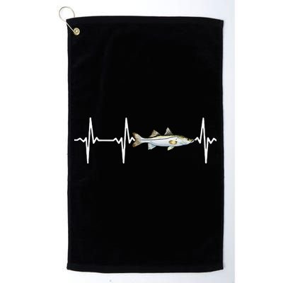 Snook Heartbeat For Saltwater Fish Fishing Lovers Golf Towel