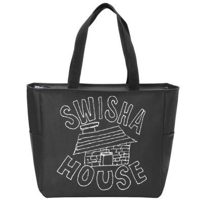 Swisha House Funny Zip Tote Bag