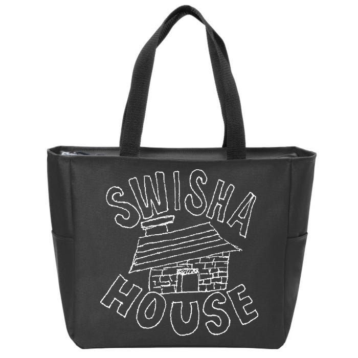 Swisha House Funny Zip Tote Bag