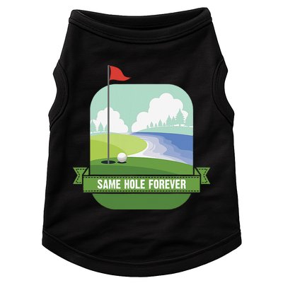 Same Hole Forever Funny Golf Bachelor Party Pre Wedding Doggie Tank