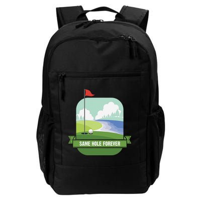 Same Hole Forever Funny Golf Bachelor Party Pre Wedding Backpack