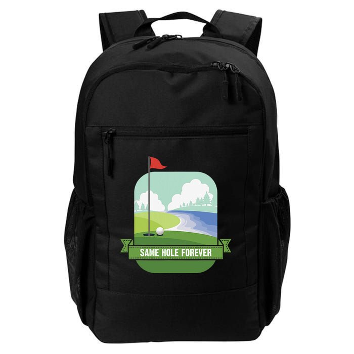 Same Hole Forever Funny Golf Bachelor Party Pre Wedding Backpack