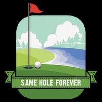 Same Hole Forever Funny Golf Bachelor Party Pre Wedding Backpack