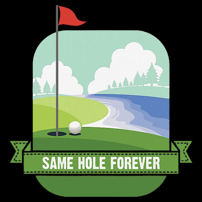 Same Hole Forever Funny Golf Bachelor Party Pre Wedding Backpack