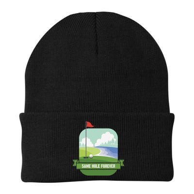 Same Hole Forever Funny Golf Bachelor Party Pre Wedding Beanie