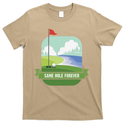 Same Hole Forever Funny Golf Bachelor Party Pre Wedding T-Shirt