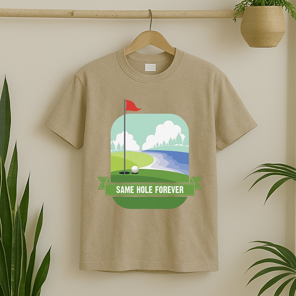 Same Hole Forever Funny Golf Bachelor Party Pre Wedding T-Shirt