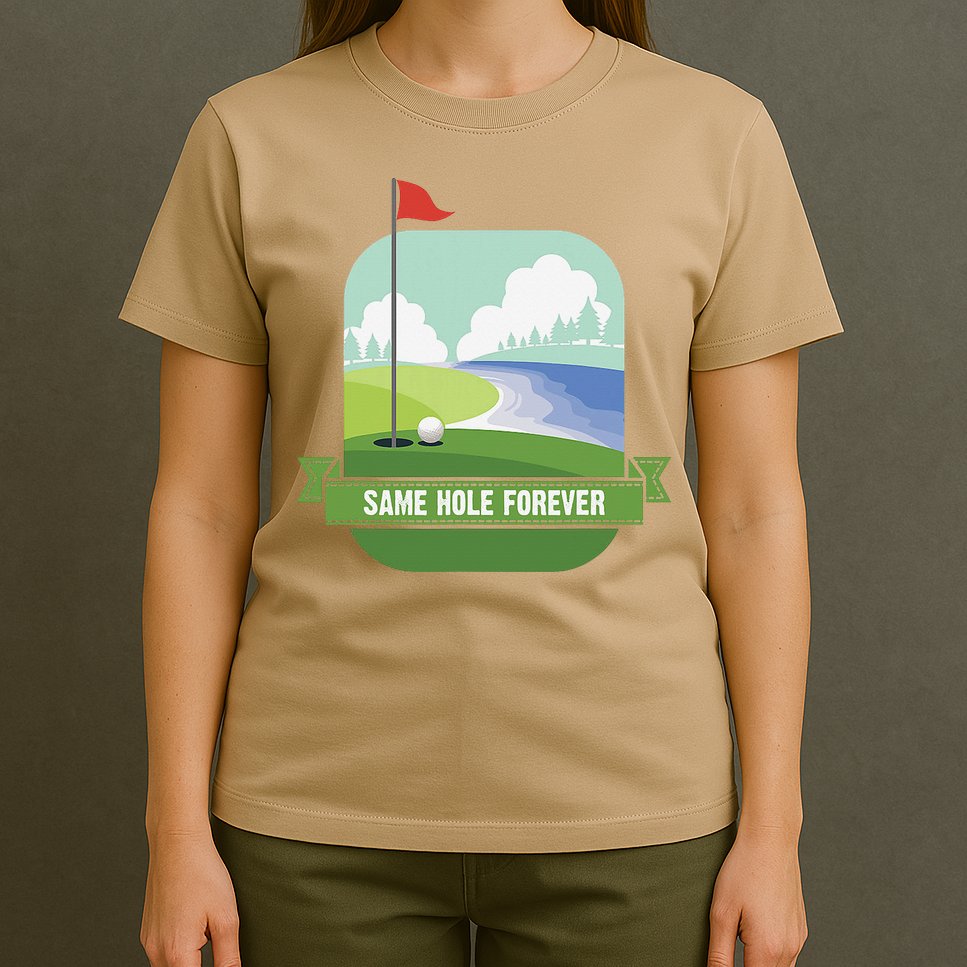 Same Hole Forever Funny Golf Bachelor Party Pre Wedding T-Shirt