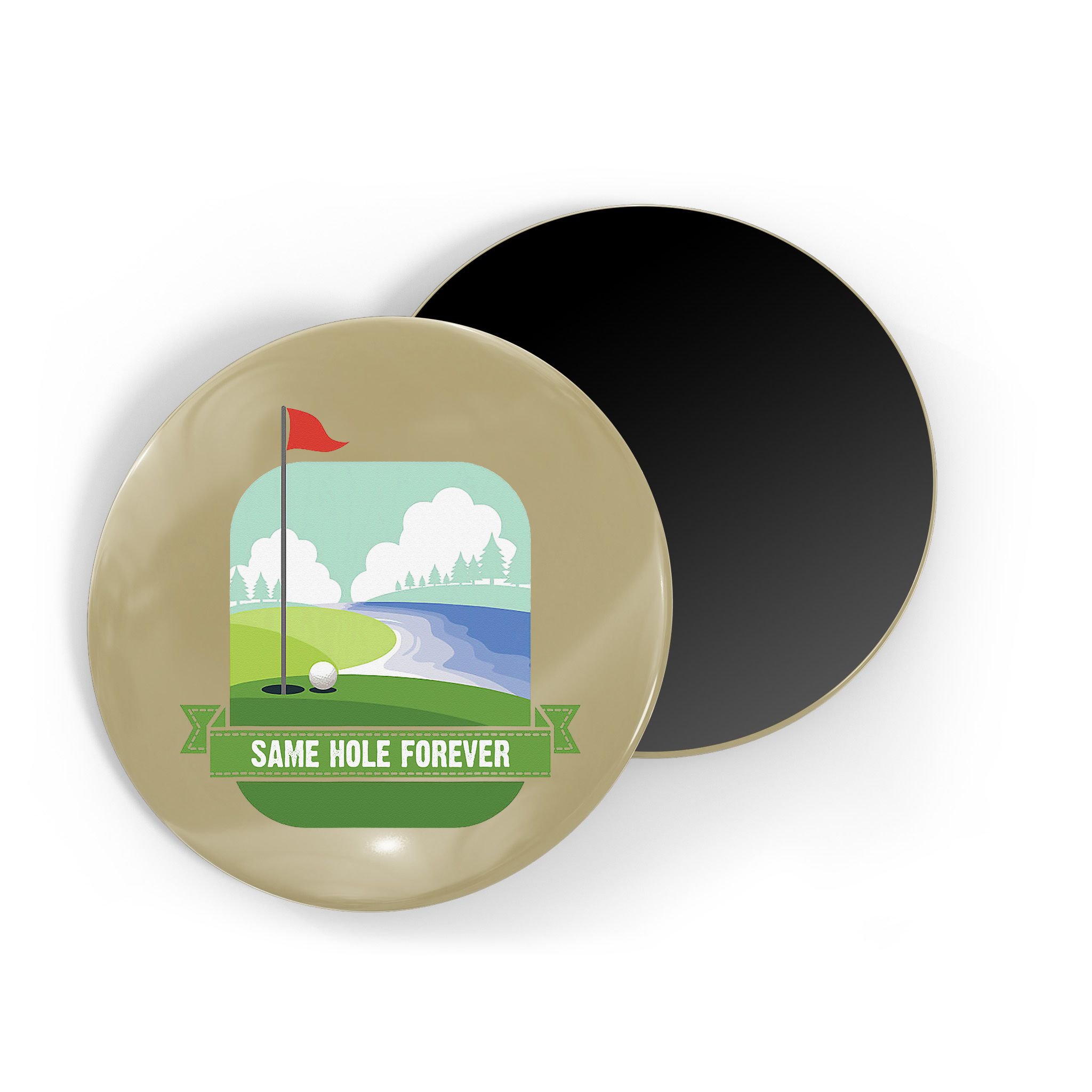 Same Hole Forever Funny Golf Bachelor Party Pre Wedding Magnet