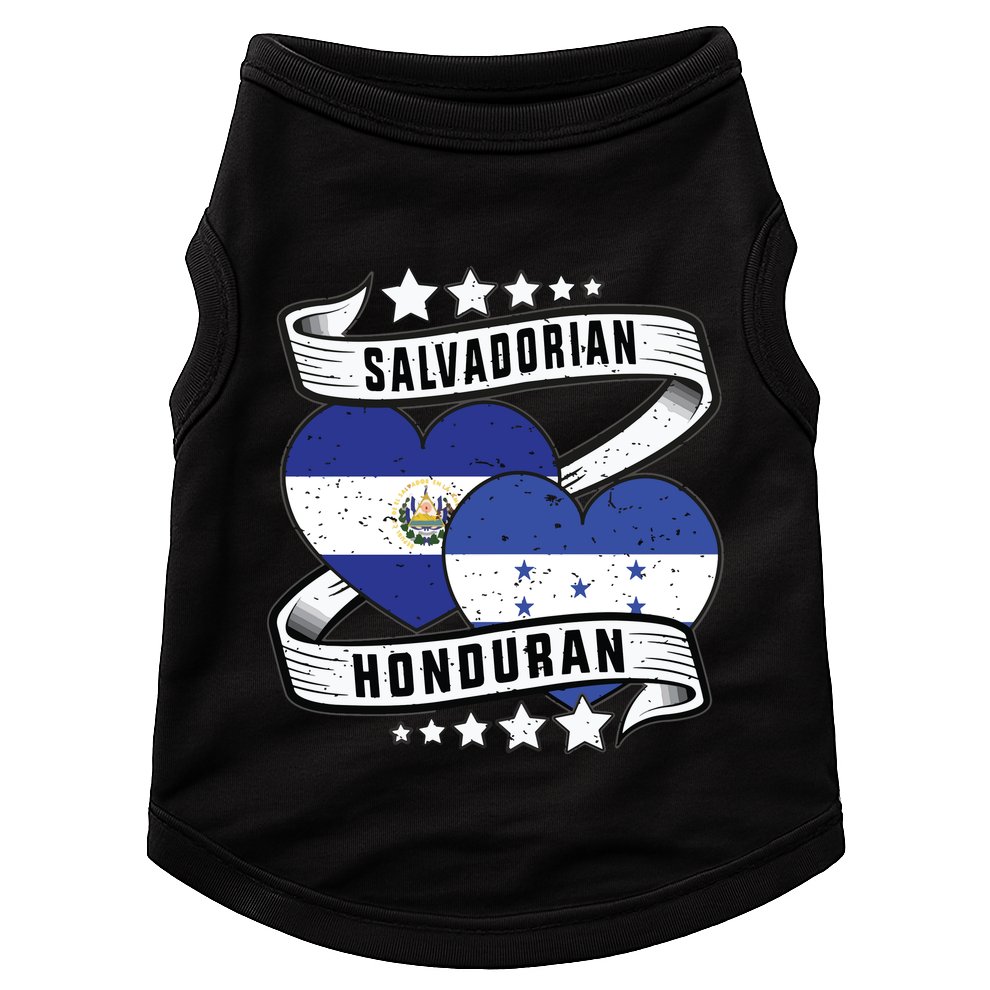 Salvadorian Honduran Flag Honduras Y El Salvador Sweatshirt Doggie Tank