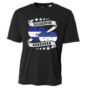 Salvadorian Honduran Flag Honduras Y El Salvador Sweatshirt Cooling Performance Crew T-Shirt