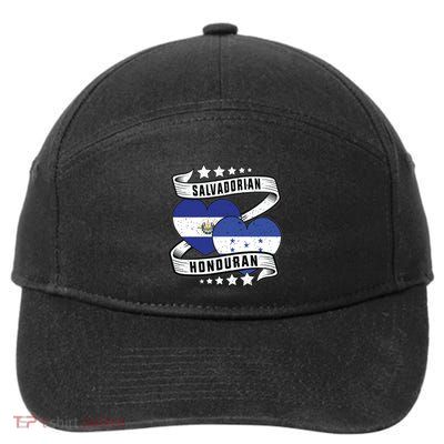 Salvadorian Honduran Flag Honduras Y El Salvador Sweatshirt 7-Panel Snapback Hat